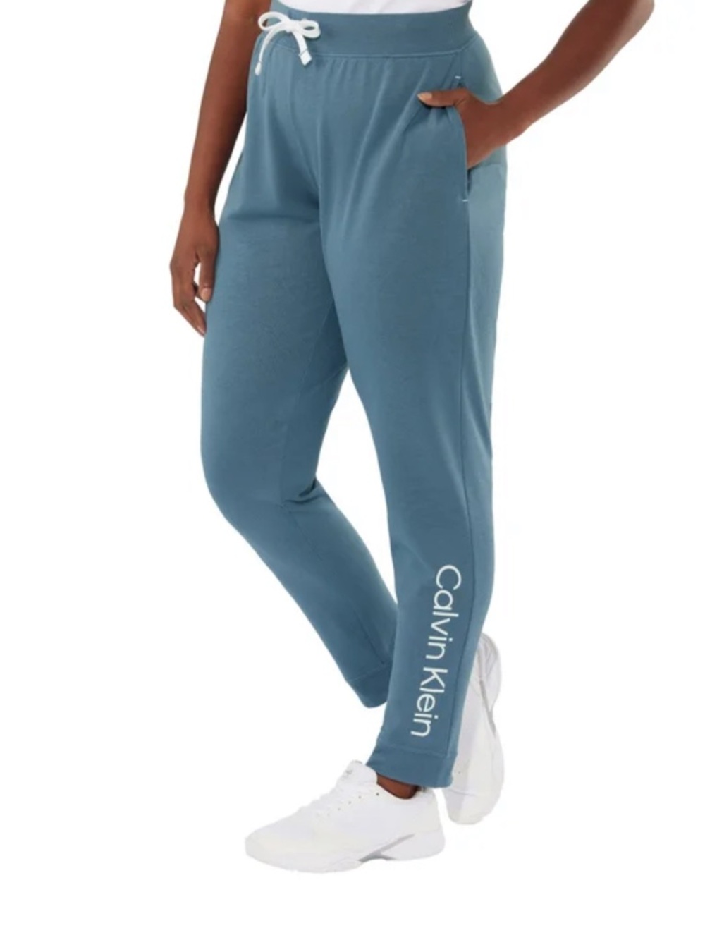 Calvin Klein Slate Blue Logo Joggers